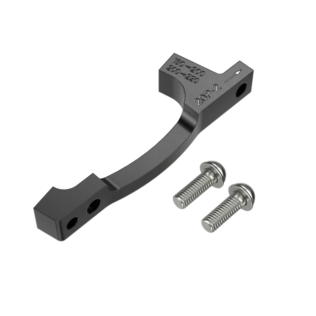 PM / PM SRAM P2 Disc 200/220 mm (+20 mm) Adapter przedniego / tylnego strzemienia + śruby i wkręty ze stali nierdzewnej