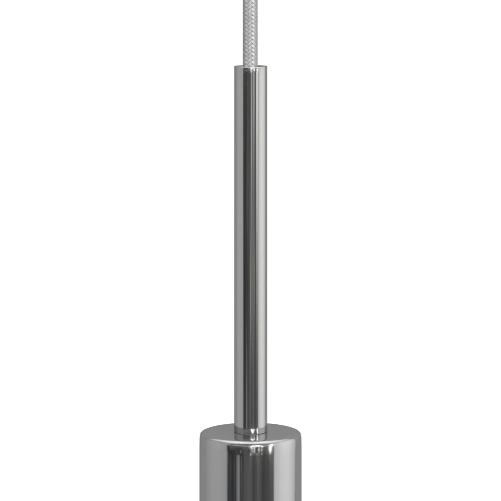 Blokada kabla cylindryczna metalowa długość 15 cm z prętem, nakrętką i podkładką - Chrom