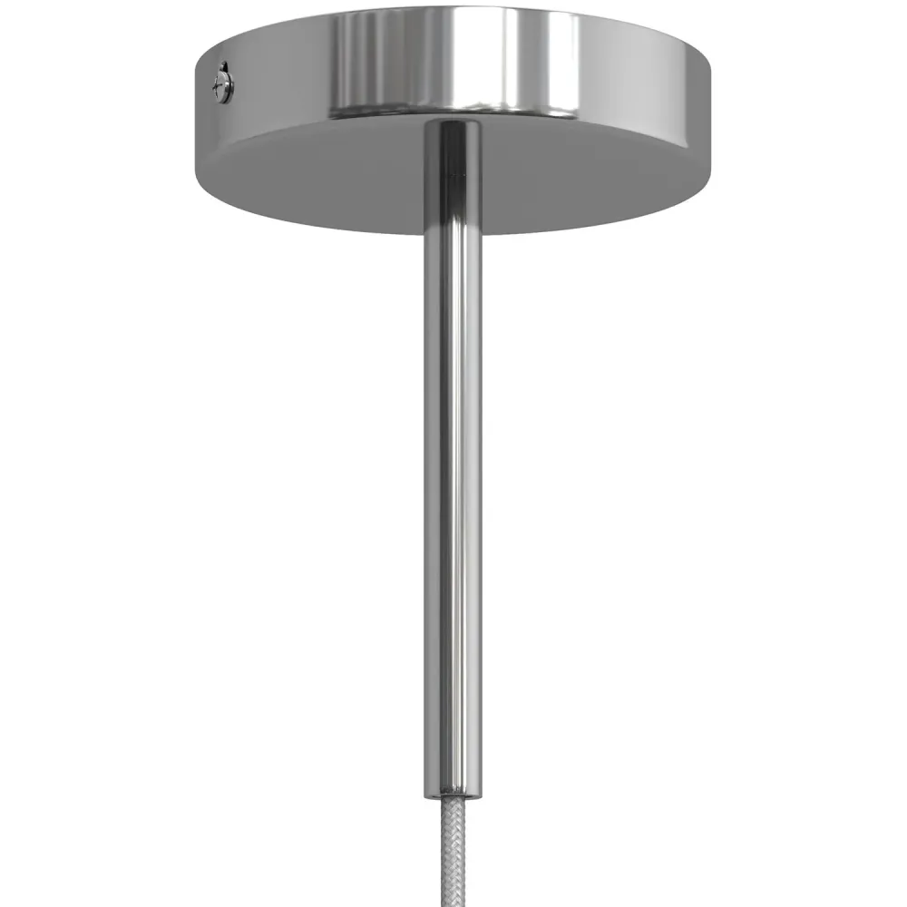 Blokada kabla cylindryczna metalowa długość 15 cm z prętem, nakrętką i podkładką - Chrom