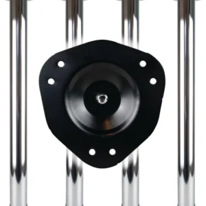 Zestaw nóg stołowych BMB polerowany chrom 80 mm wysokość 710 mm ( 3000273149 )