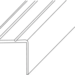PG LM kątownik schodowy 25 x 20 mm długość 1000 mm aluminium anodowane srebrne ( 3000259542 )