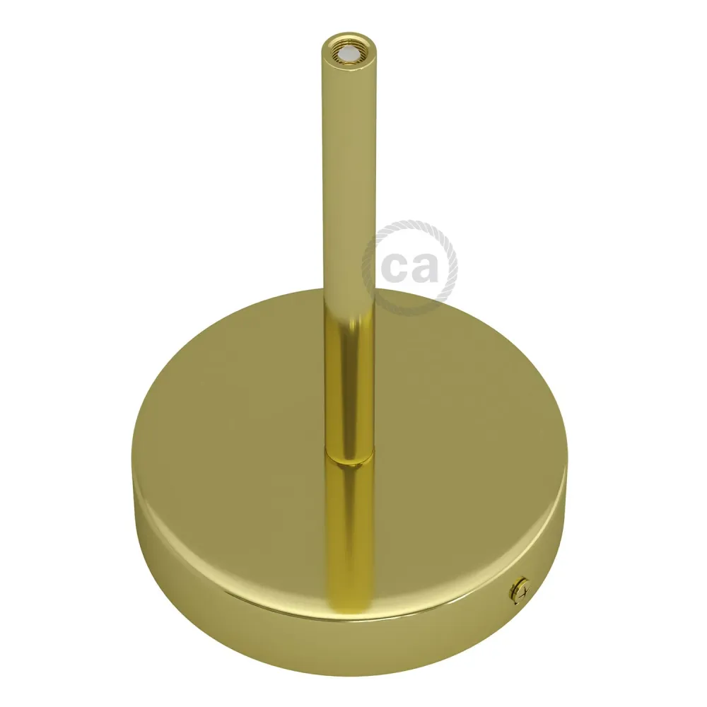 Zestaw podsufitka cylindryczna z metalu z blokadą kabla 15 cm – mosiądz