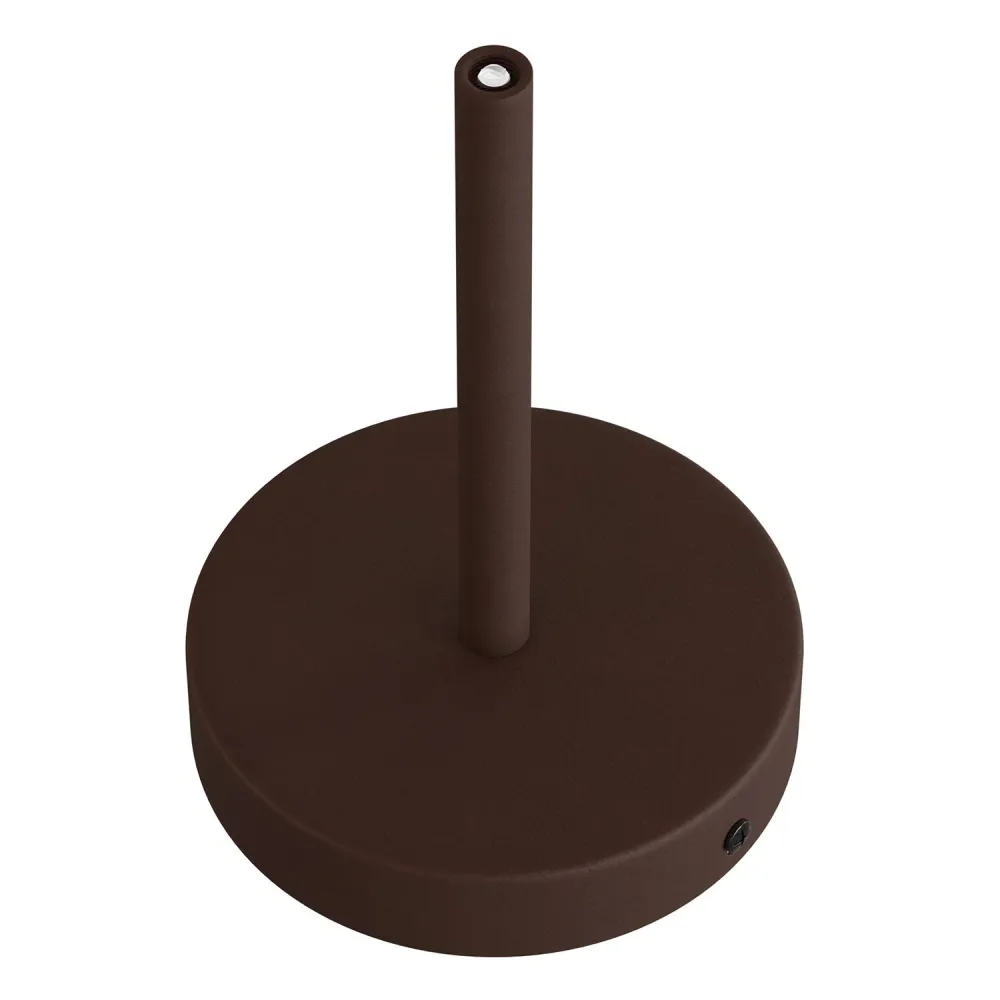 Zestaw podsufitka cylindryczna z metalu z blokadą kabla 15 cm - ciemna rdzawa malowana