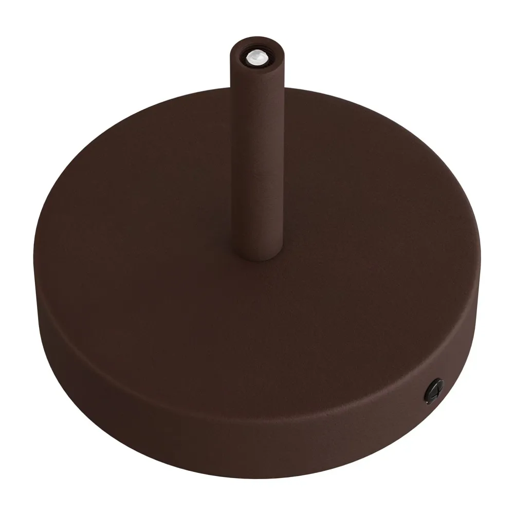 Zestaw podsufitka cylindryczna z metalu z blokadą kabla 7 cm - Ciemna rdza malowana