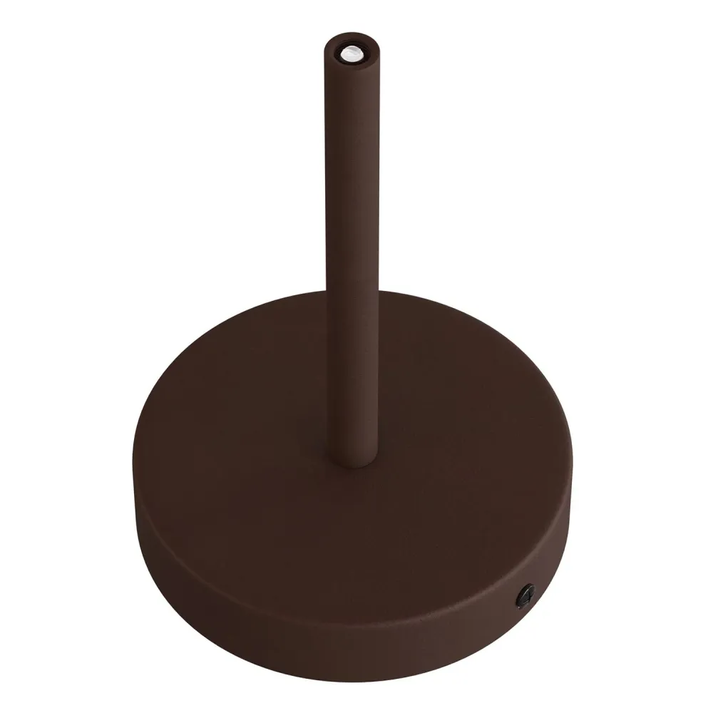 Zestaw podsufitka cylindryczna z metalu z blokadą kabla 15 cm - ciemna rdzawa malowana