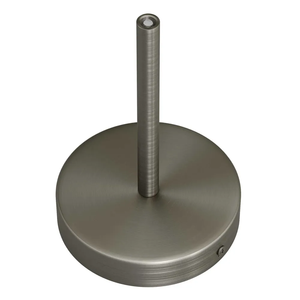 Zestaw podsufitka cylindryczna z metalu z blokadą kabla 15 cm - tytan satynowy