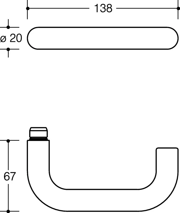 Zestaw rozet HEWI 111R01.130 Plastic 97 ( 3000205233 )