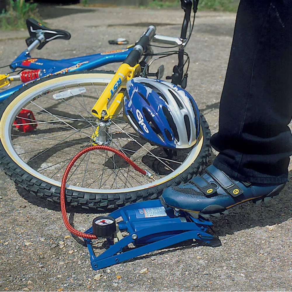 Draper Tools Pompka nożna dwutłokowa, niebieska, 25996