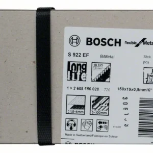 BOSCH Brzeszczot do piły szablastej S 922 EF Długość 150 mm Szerokość 19 mm ( 8000343780 )