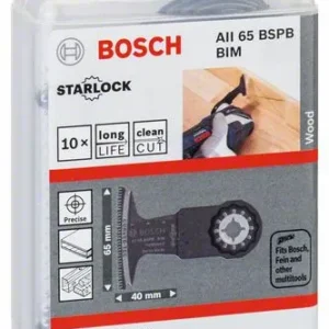 Brzeszczot do cięcia wgłębnego BOSCH AII 65 BSPB Szerokość 65 mm Głębokość cięcia wgłębnego 40 mm ( 8000346258 )