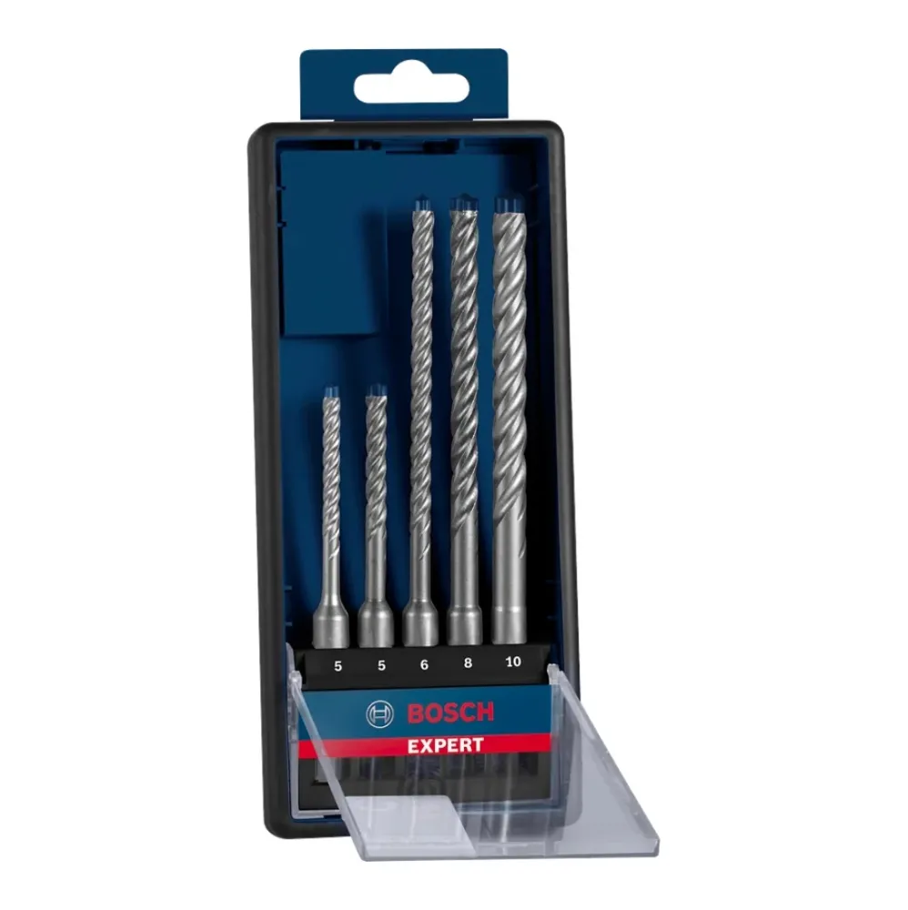 Zestaw wierteł udarowych Bosch EXPERT SDS Plus-7X 5 - 10 mm 5 szt. ( 2608900197 ) do betonu / kamienia - następca 26085761...