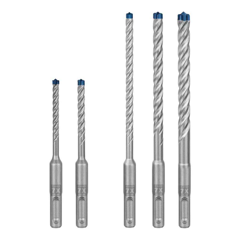 Zestaw wierteł udarowych Bosch EXPERT SDS Plus-7X 5 - 10 mm 5 szt. ( 2608900197 ) do betonu / kamienia - następca 26085761...