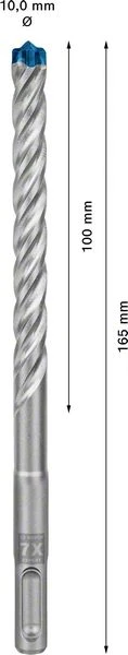 Wiertarka udarowa BOSCH Expert SDS-7X Ø 10,0 mm długość robocza 100 mm długość 165 mm ( 4000909942 )