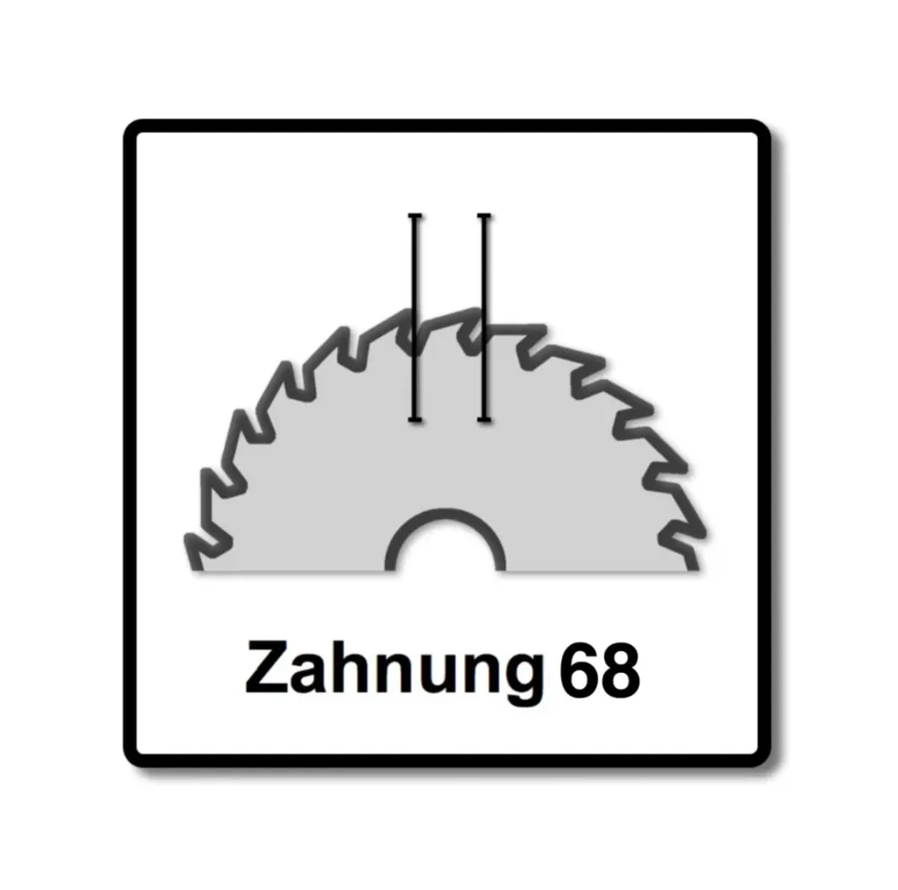 2x Festool specjalna tarcza pilarska TF68 aluminium tworzywo sztuczne 260 x 2,4 x 30 mm ( 494607 ) 260 mm 68 zębów do KS 8...
