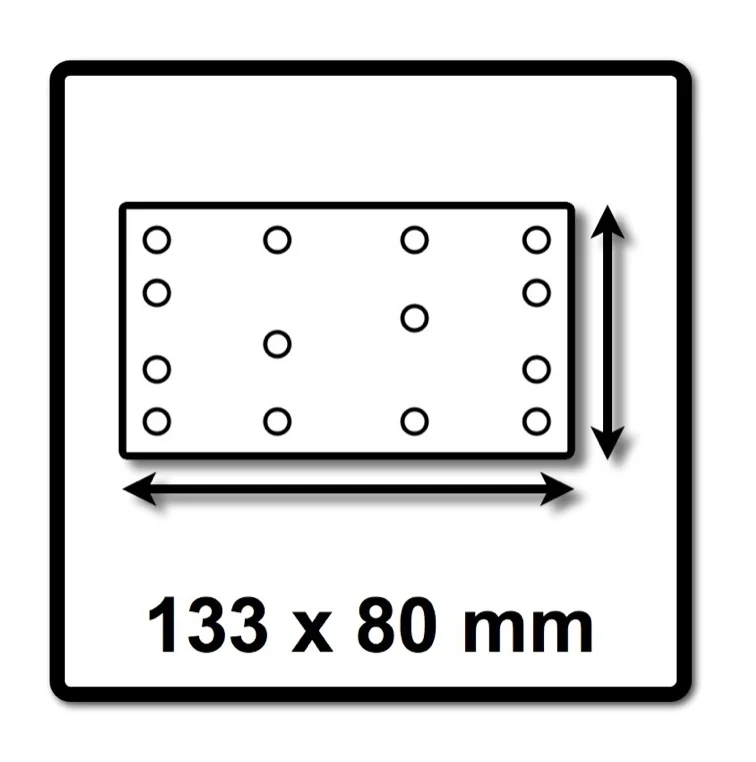 Festool STF 80x133 listwy szlifierskie granat P100 80 x 133 mm 100 szt. ( 499628 ) do Rutscher RTS 400, RTSC 400, RS 400,...