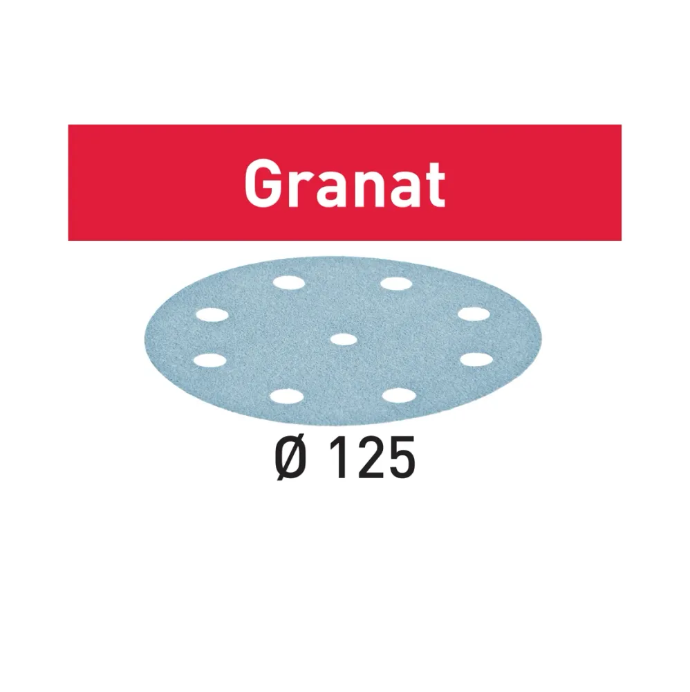 Festool STF D125/8 Tarcze szlifierskie 125 mm granat P40 50 sztuk ( 497165 )