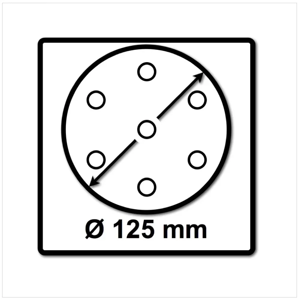 Festool STF D125/8 Tarcze szlifierskie 125 mm granat P80 GR / 50 sztuk ( 497167 )