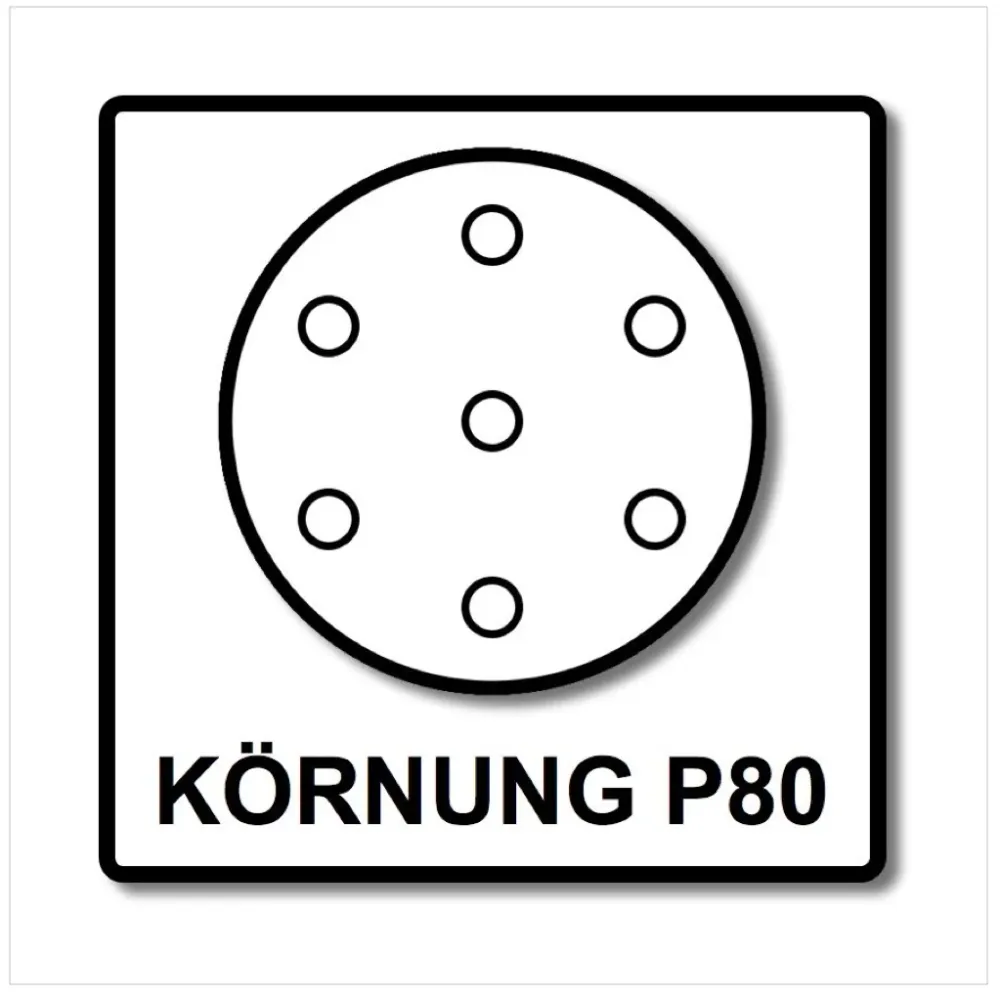 Festool STF D125/8 Tarcze szlifierskie 125 mm granat P80 GR / 50 sztuk ( 497167 )