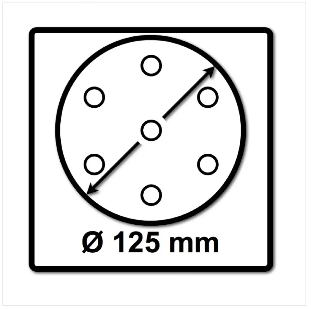Festool STF D125/8 Tarcze szlifierskie 125 mm granat P150 GR / 100 sztuk ( 497170 )
