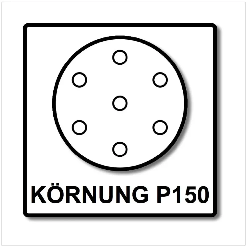 Festool STF D125/8 Tarcze szlifierskie 125 mm granat P150 GR / 100 sztuk ( 497170 )