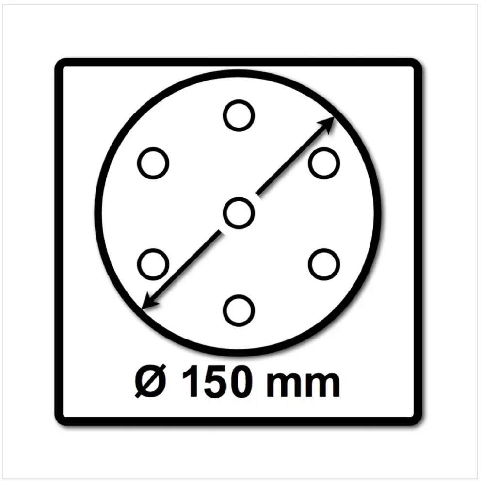 Festool STF D150/16 Tarcze szlifierskie 150 mm granat P80 GR / 50 sztuk ( 496977 )