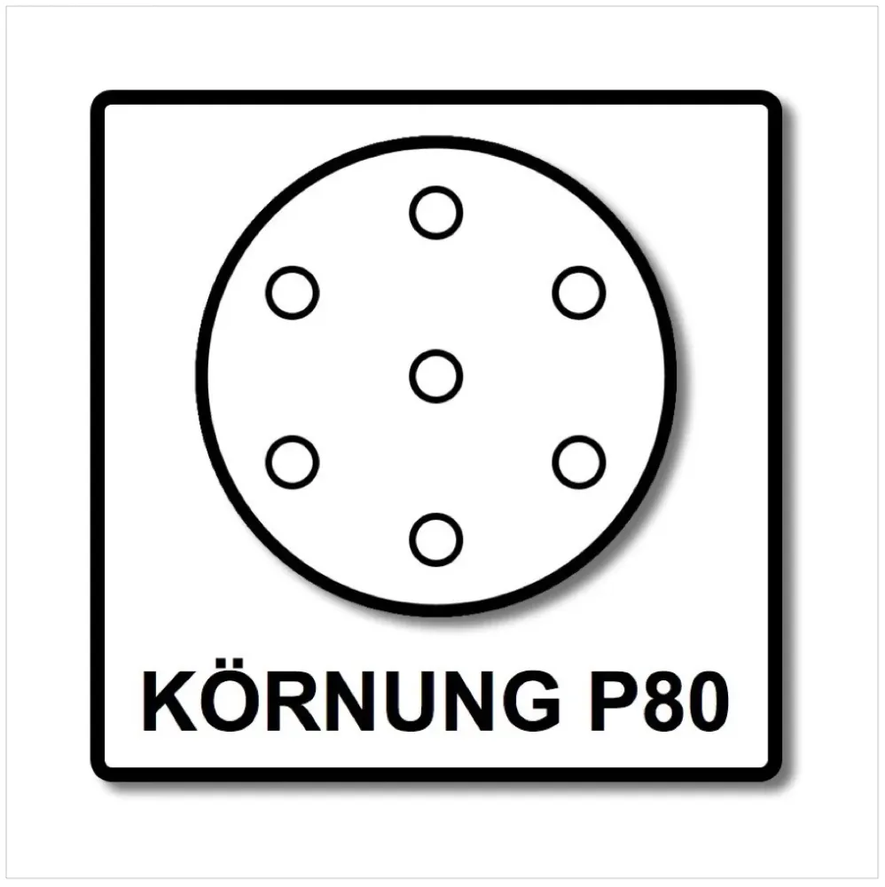 Festool STF D150/16 Tarcze szlifierskie 150 mm granat P80 GR / 50 sztuk ( 496977 )