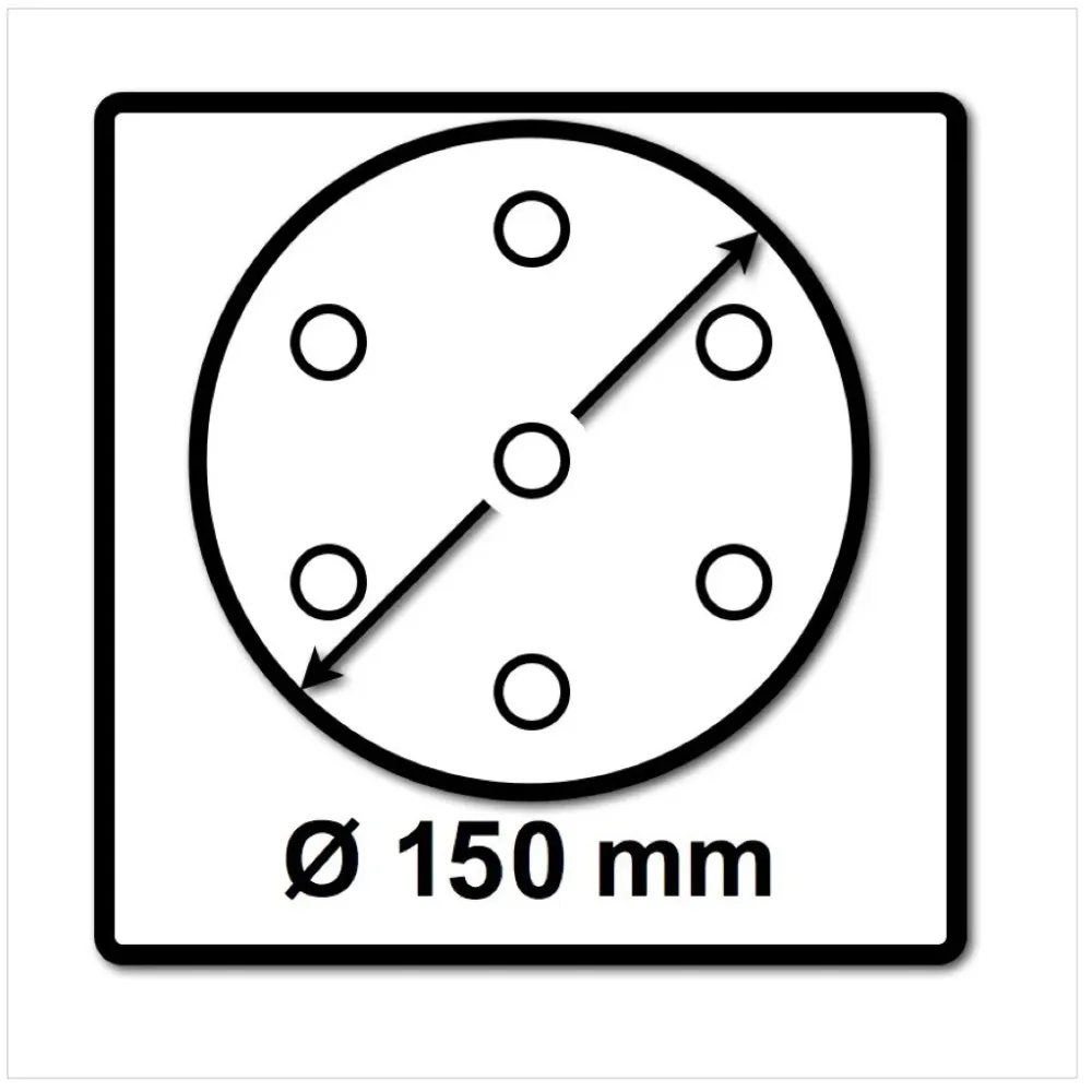 Festool STF D150/16 Tarcze szlifierskie 150 mm granat P180 GR / 100 sztuk ( 496981 )
