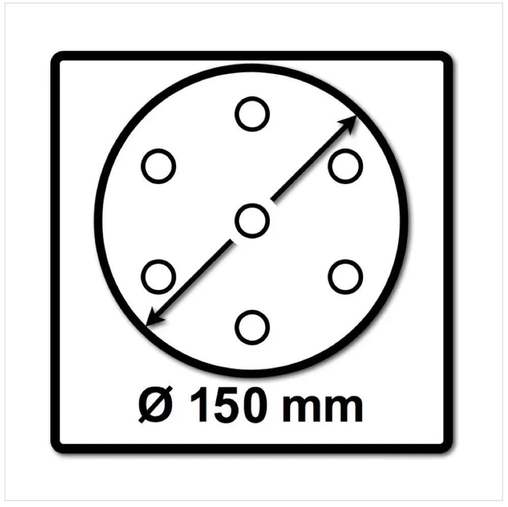 Festool STF D150/16 Tarcze szlifierskie 150 mm granat P120 GR / 100 sztuk ( 496979 )
