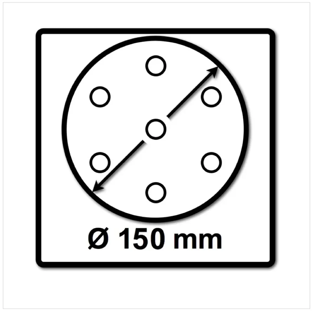 Festool STF D150/16 Tarcze szlifierskie 150 mm granat P150 GR / 100 sztuk ( 496980 )