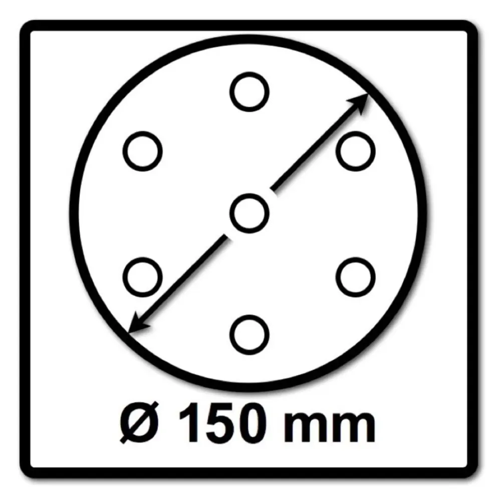 Festool STF D150/48 Tarcze szlifierskie granat P100 150 mm 100 szt. ( 575163 ) do RO 150, ES 150, ETS 150, ETS EC 150, LEX...