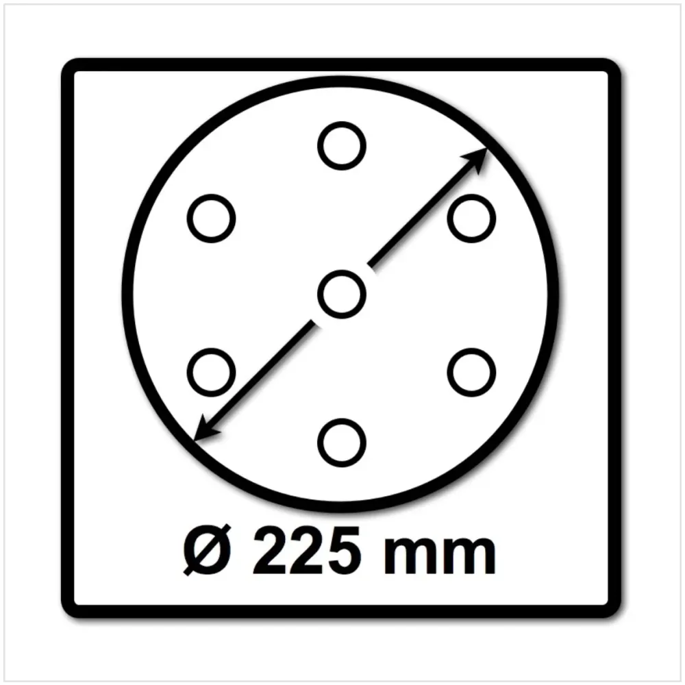 Festool STF D225/8 Tarcze szlifierskie granatowe 225 mm PLANEX P240 GR / 25 sztuk ( 499642 )