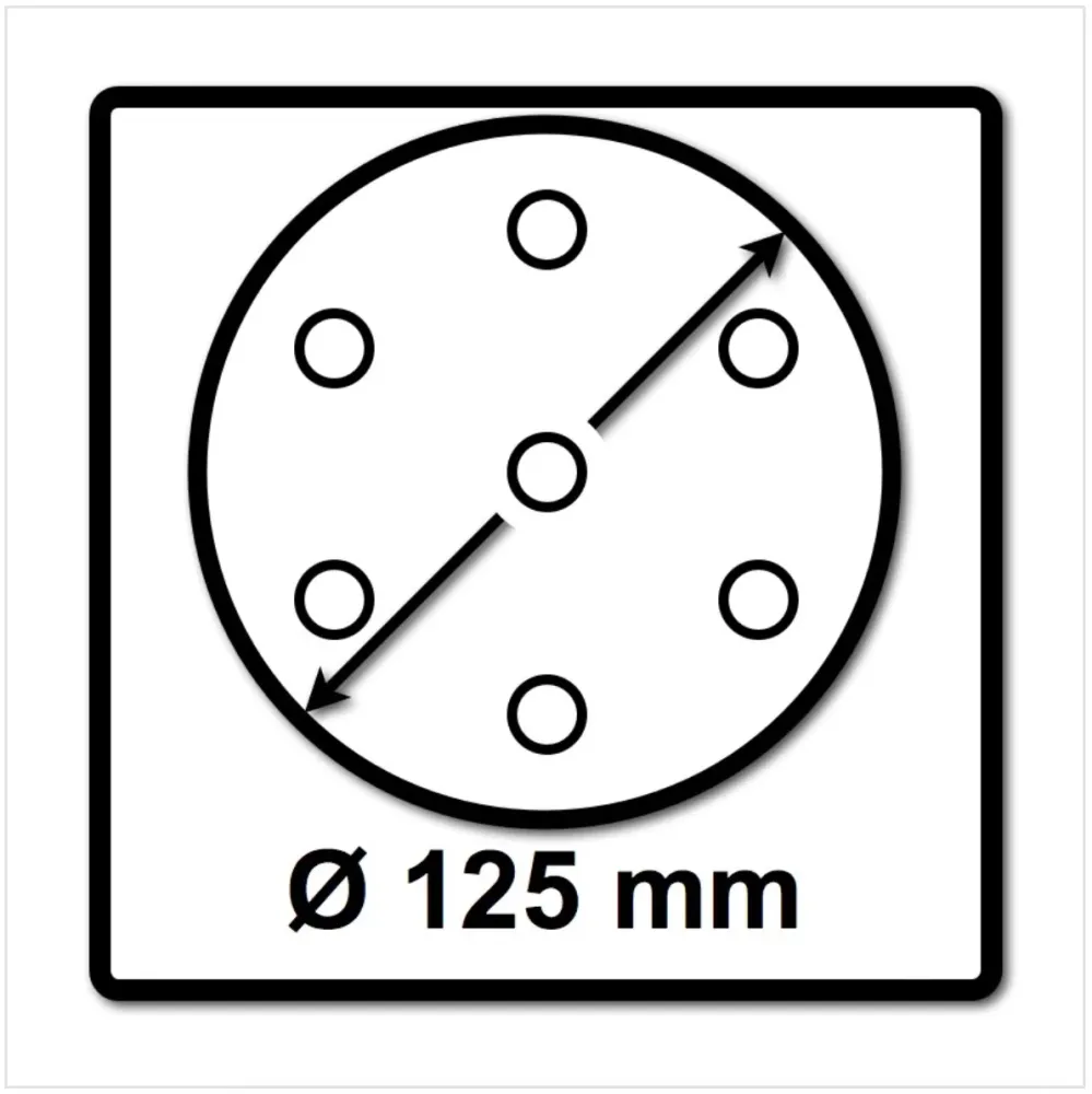Tarcza szlifierska Festool ST-STF D125/8 FX-H FastFix 125 mm twarda ( 492127 )