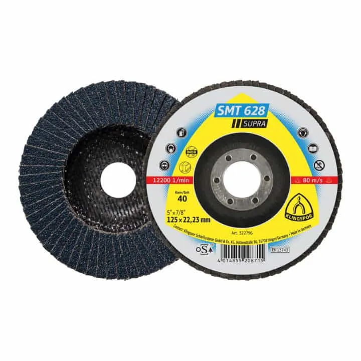 KLINGSPOR tarcza listkowa SMT 628 Supra Ø 115 mm ziarnistość 80 płaska ( 4000842269 )