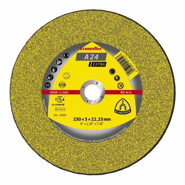 KLINGSPOR tarcza tnąca 24 Extra D230x3mm prosta ( 4000841434 )