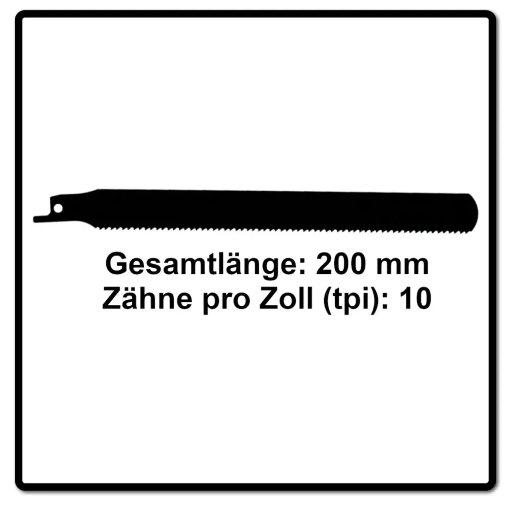 Brzeszczot do piły szablastej Komet PALLETS 200mm 10tpi 25 szt. ( 5x 501.361 ) HSS bimetal