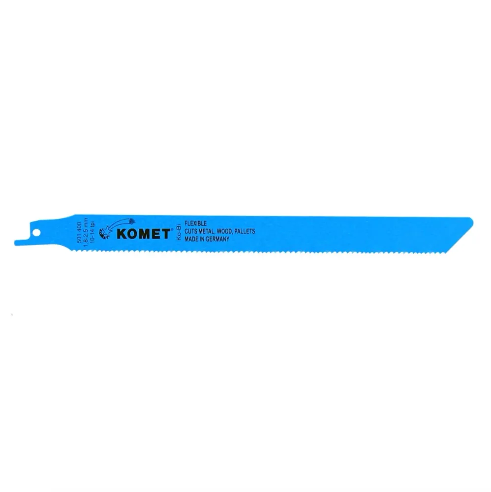 Brzeszczot do piły szablastej Komet PALLETS 225mm 10-14tpi 10 szt. ( 2x 501.400 ) HSS-BI-Metal Vario