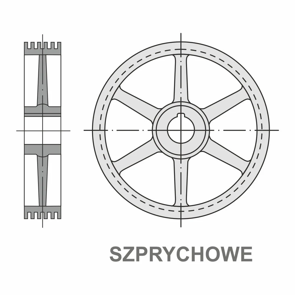 KOŁO PASOWE B/17 500/6 | TB SPB 500/6
