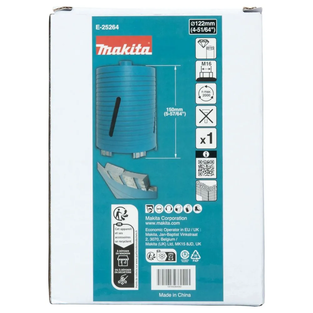 Korona diamentowa Makita E-25264 122x150mm M16