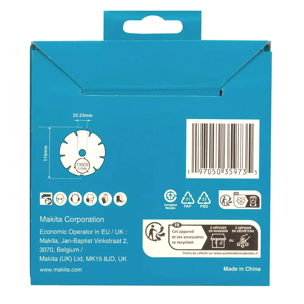 Makita D-80070 115mm Segmentowana tarcza diamentowa