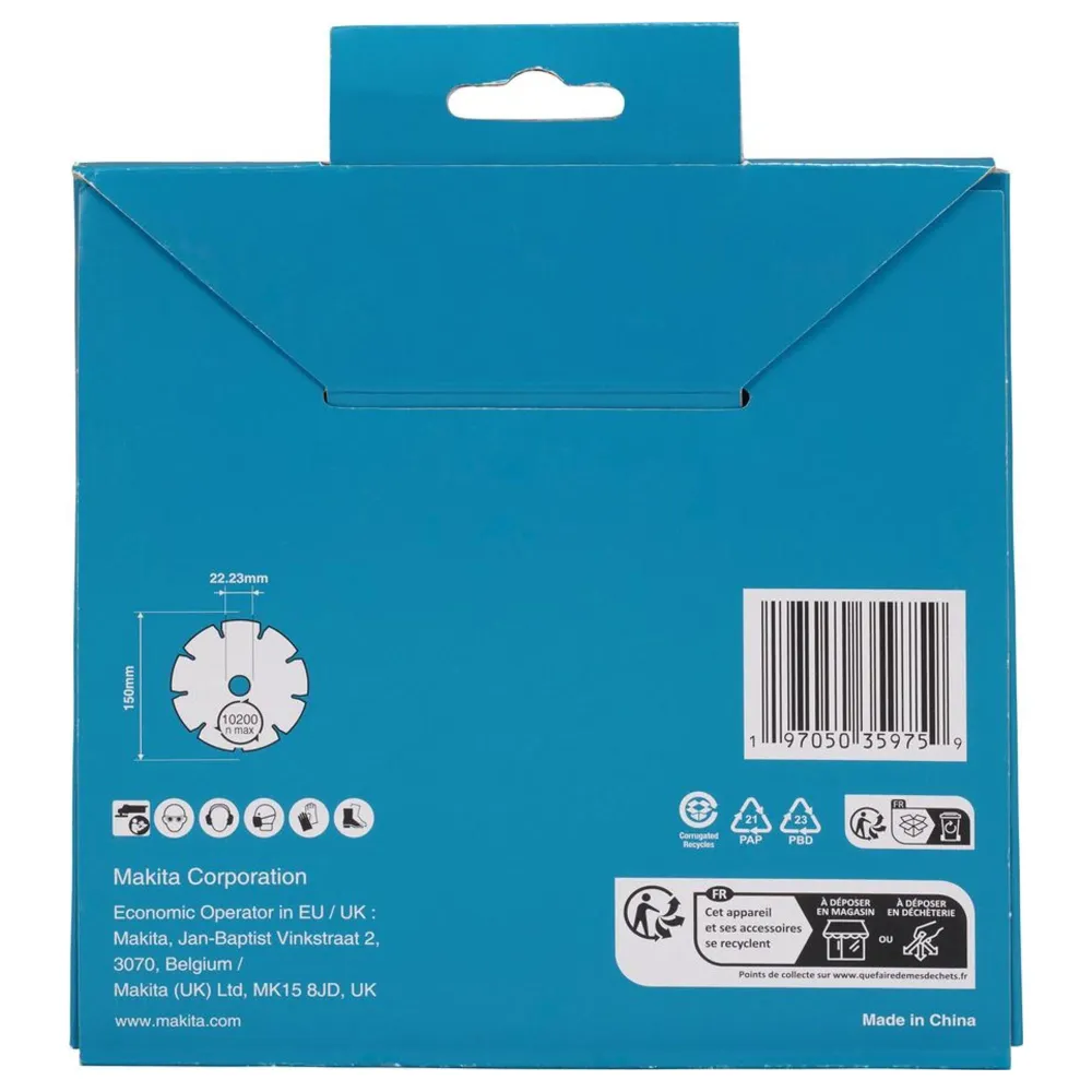 Makita D-80092 150mm Segmentowana tarcza diamentowa