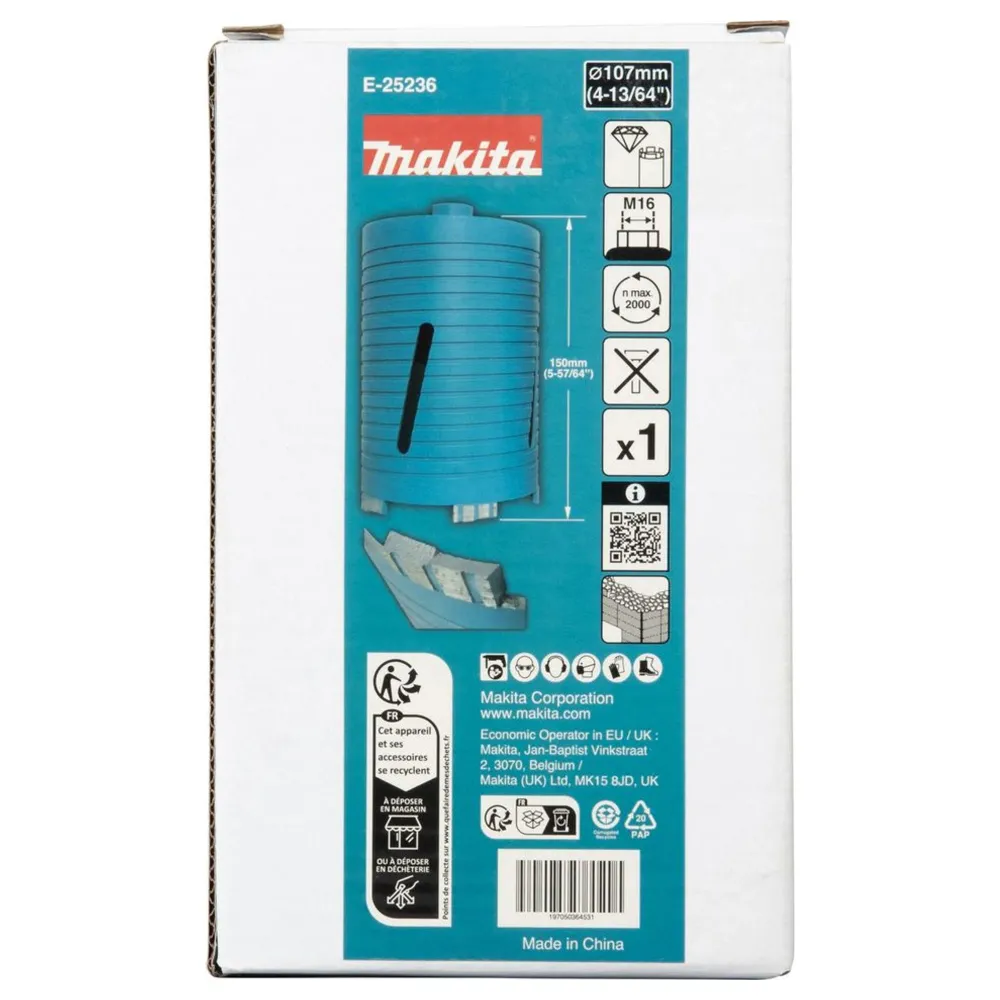 Makita E-25236 107mm M16 Dry Diamond Crown