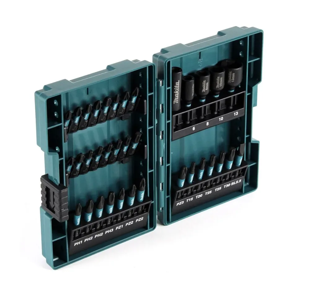 Makita B-66880 Zestaw wierteł i bitów Impact Black 35 szt. stal S2 + walizka