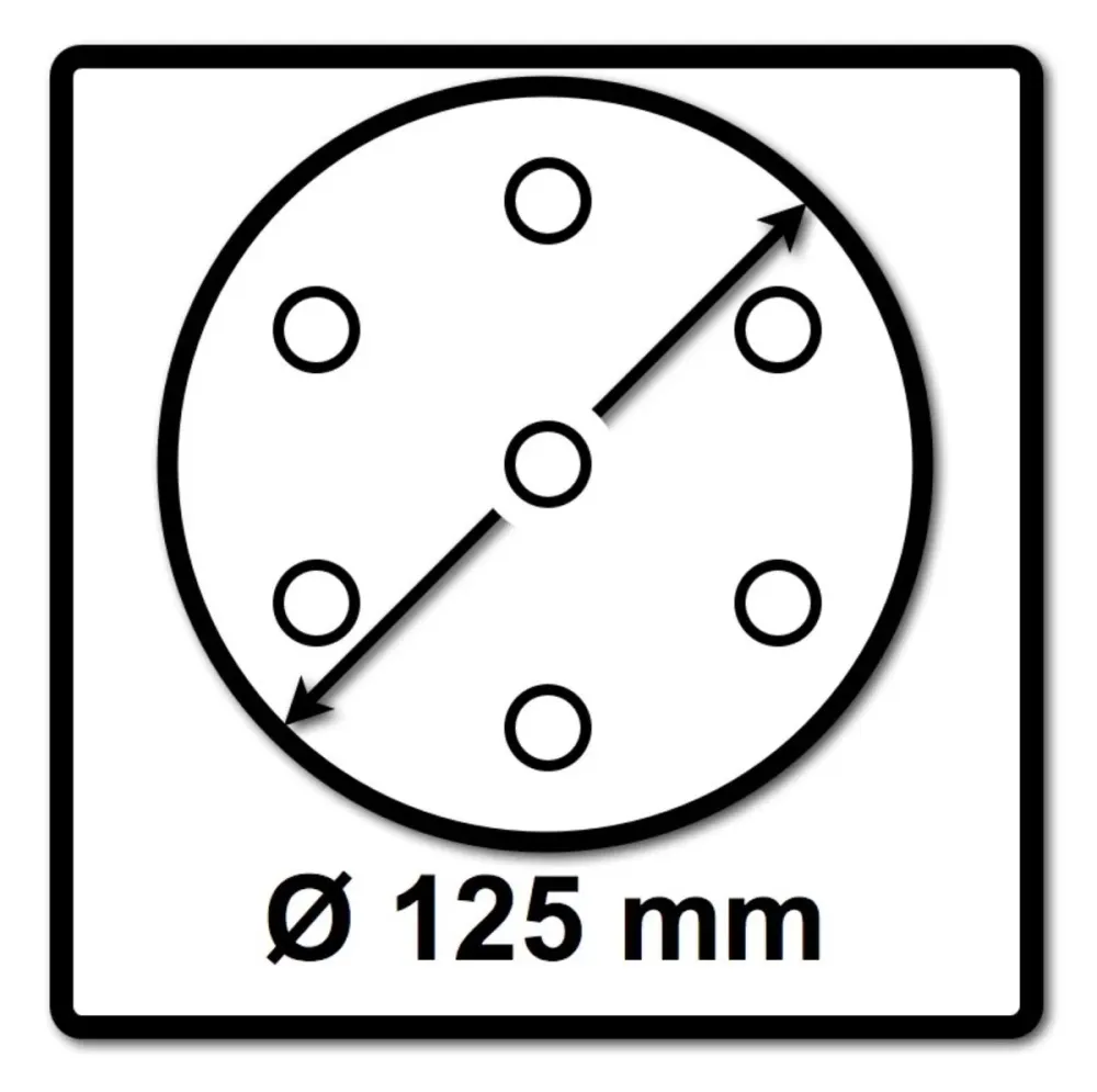 Makita papier ścierny na rzep 125mm K240 100 szt. ( 2x P-43686 ) do DBO BO DCW DWE GEX PEX SXE BOS
