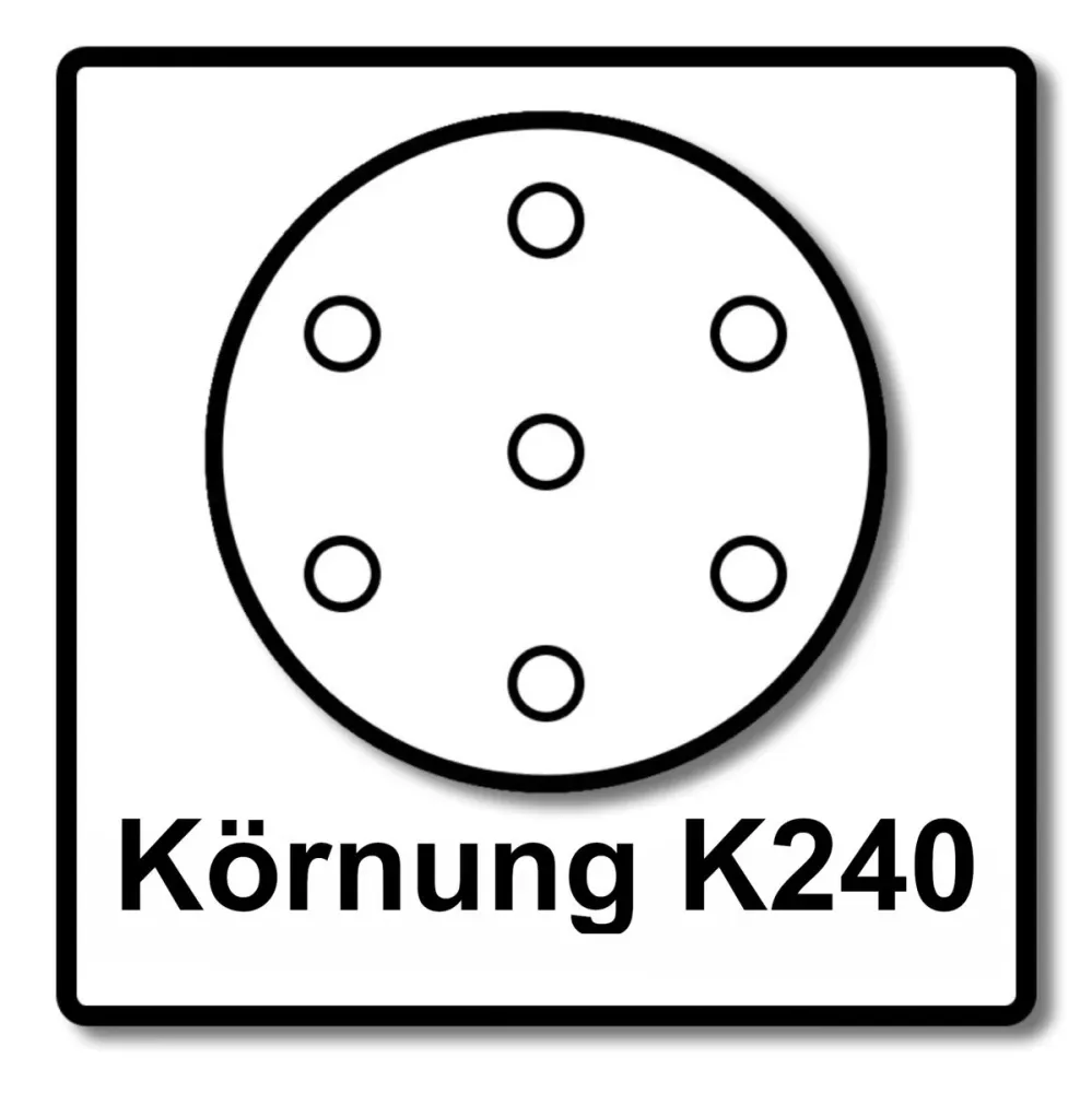 Makita papier ścierny na rzep 125mm K240 100 szt. ( 2x P-43686 ) do DBO BO DCW DWE GEX PEX SXE BOS