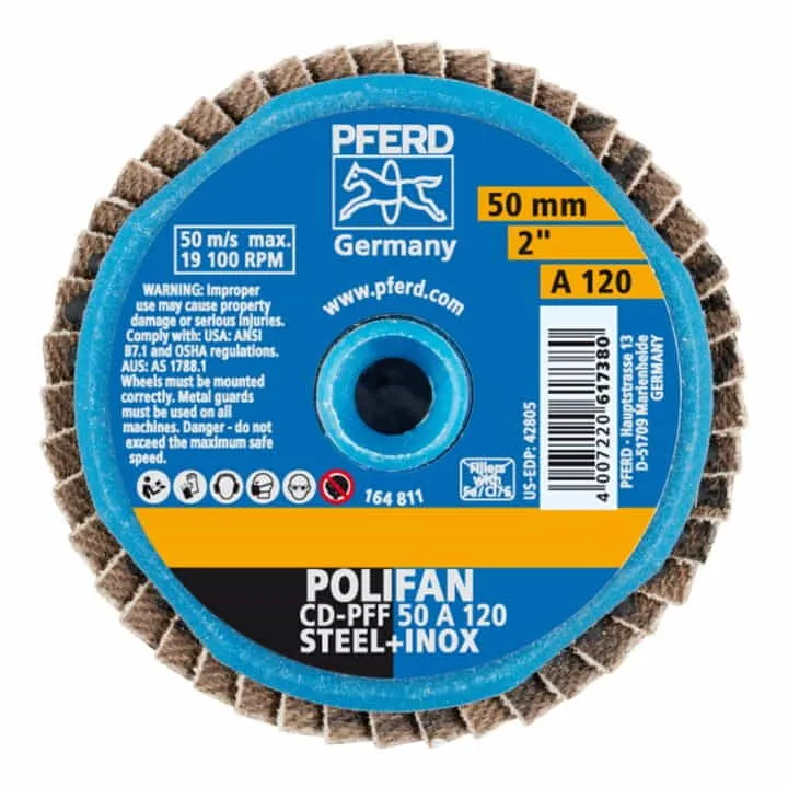 Tarcza listkowa PFERD COMBIDISC-Mini-POLIFAN Ø 50 mm ziarnistość 80 ( 4000844751 )