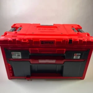 Qbrick System ONE Drawer 2 Toolbox 2.0 RED Ultra HD Niestandardowa skrzynka narzędziowa 587 x 380 x 340 mm 29 l z dwiema s...