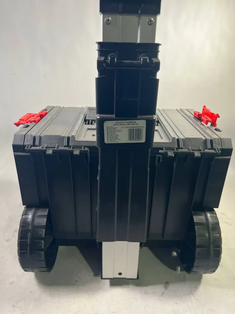 Qbrick System PRO Cart 2.0 Plus Drawer 3 mobilna skrzynka na kółkach 520 x 415 x 660 mm 12 l 2x 4,5 l zdejmowany podwójny...