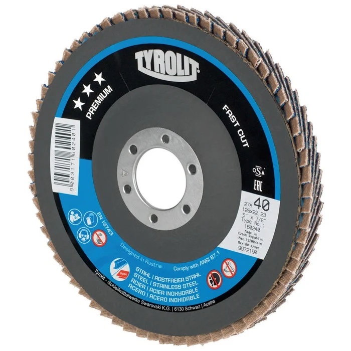 Tarcza listkowa Tyrolit PREMIUM FASTCUT ( 8000756289 ) Ø 125 mm ziarnistość 60 offset