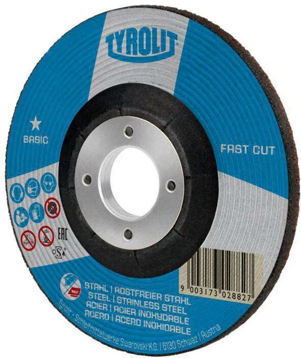 Tarcza szlifierska Tyrolit BASIC FASTCUT ( 8000757698 ) D125xS6mmRozmiar ziarna 30 Otwór 22,23 mm