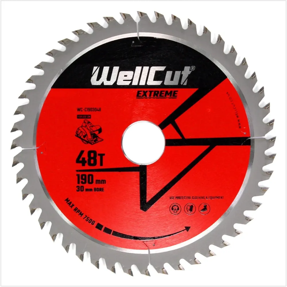 Tarcza pilarska WellCut WC-C1903048 TCT 190 x 2,4 x 30 mm 48 zębów